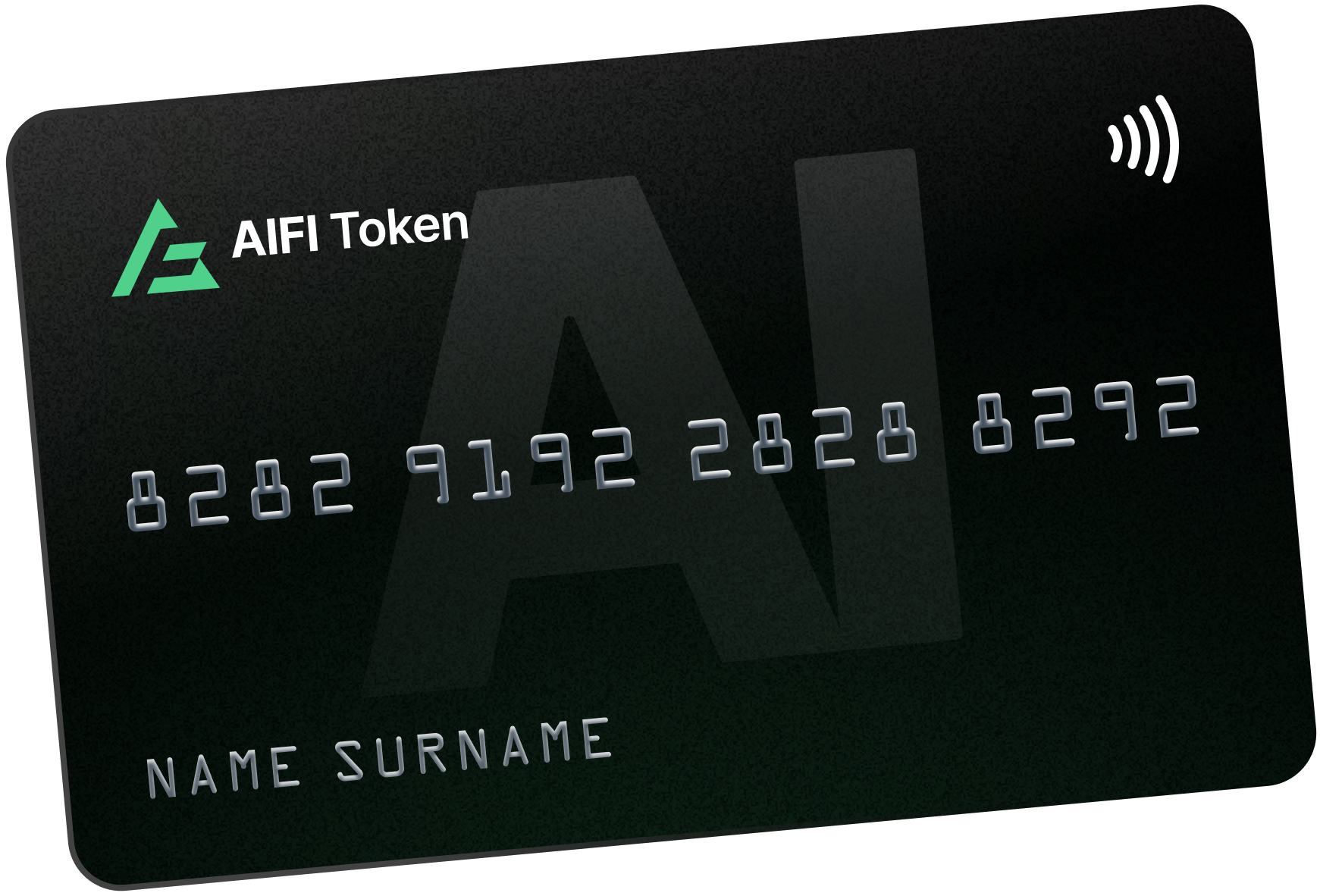 crypto card with token image